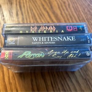 Rock Cassettes : Poison / Whitesnake / Def Leppard